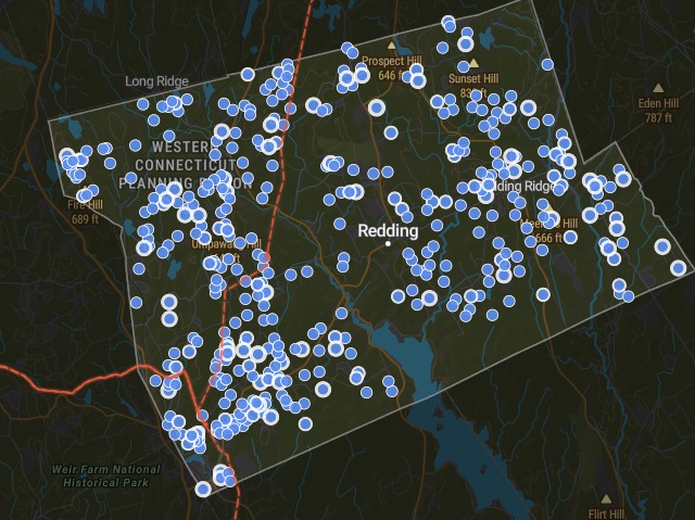 Scored parcels across Redding.