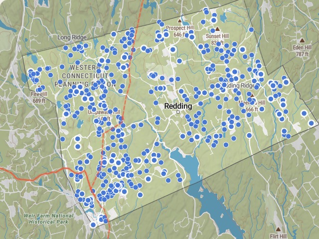 Scored parcels across Redding.