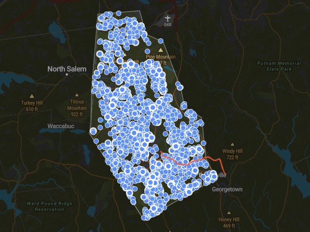 Scored parcels across Ridgefield.